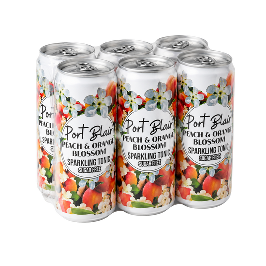 Port Blair Sparkling Peach & Orange Blossom Tonic Cans
